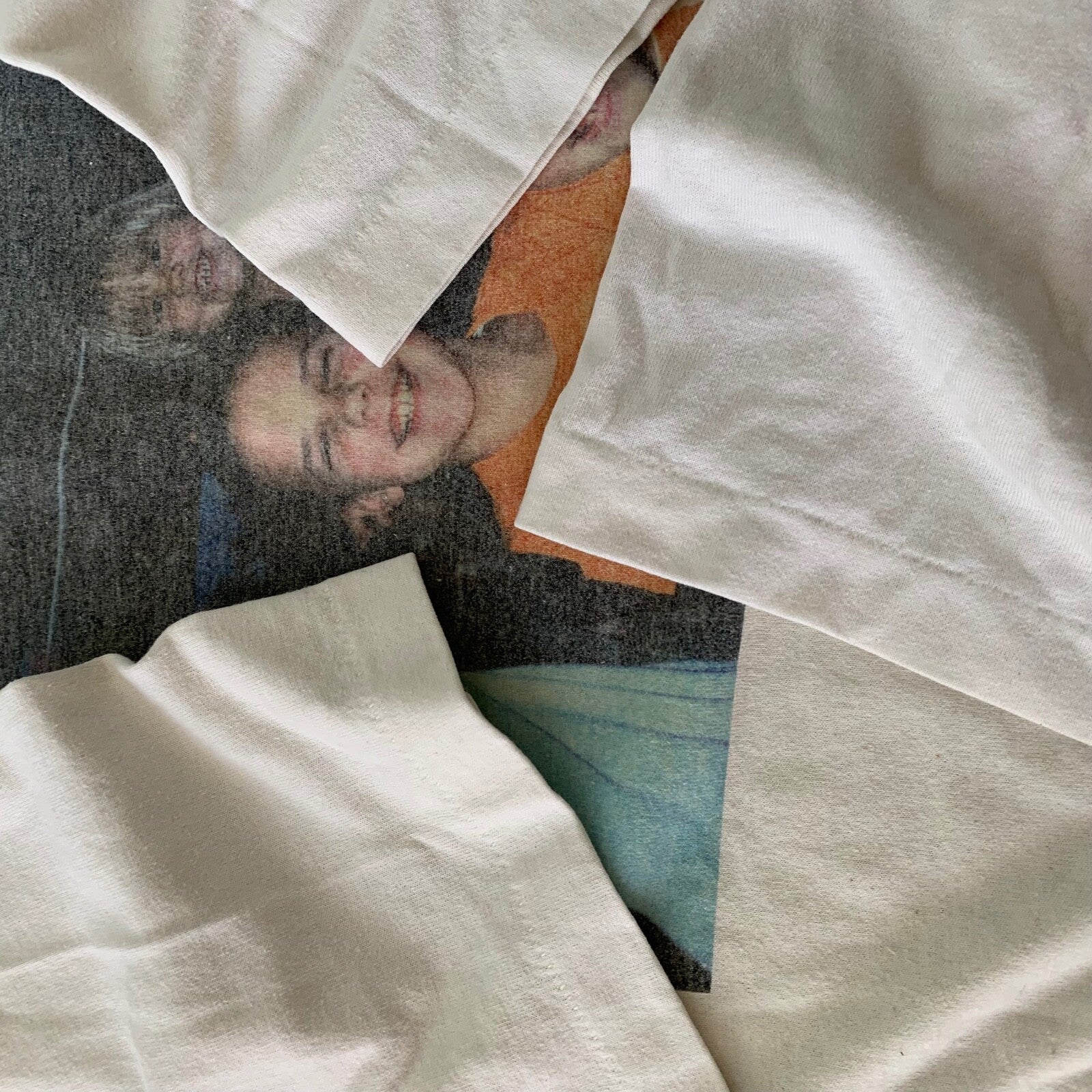 Funny Photo Vintage T Shirt hanes Thrashed Nirvana Random Family Rock Grunge Rap