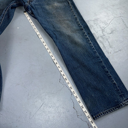 Levis 501 Vintage Y2K XX Straight Leg Jeans Blue Med Wash 35x33 Act 34x29