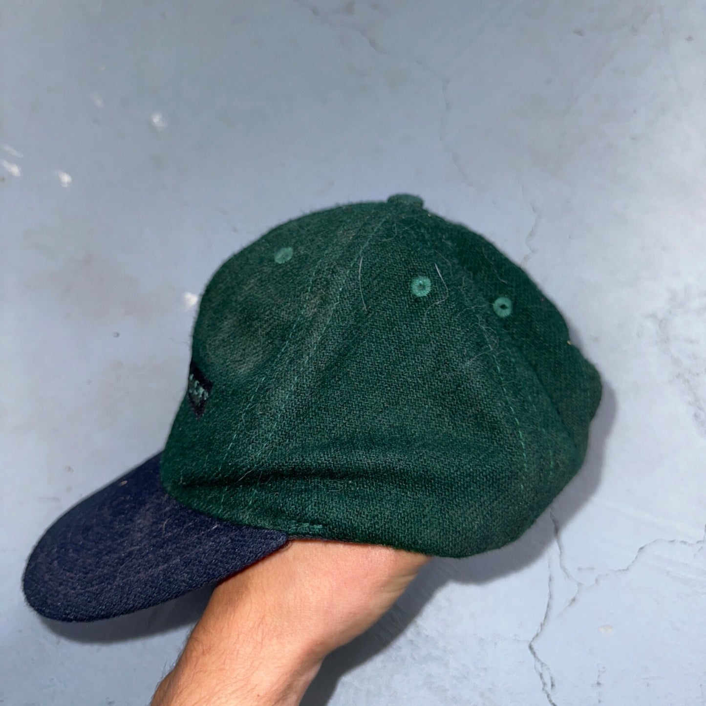 Money Store Funny VTG Hat Cap Snapback Green Blue Cash USA Made Quote Text