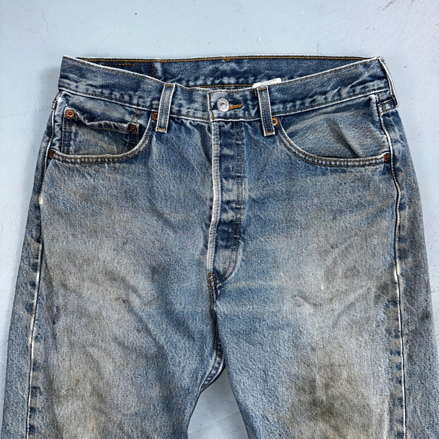 Levis 501 Vintage Y2K XX Straight Leg Jeans 90s Blue Med Wash 33x33 Act 30x30