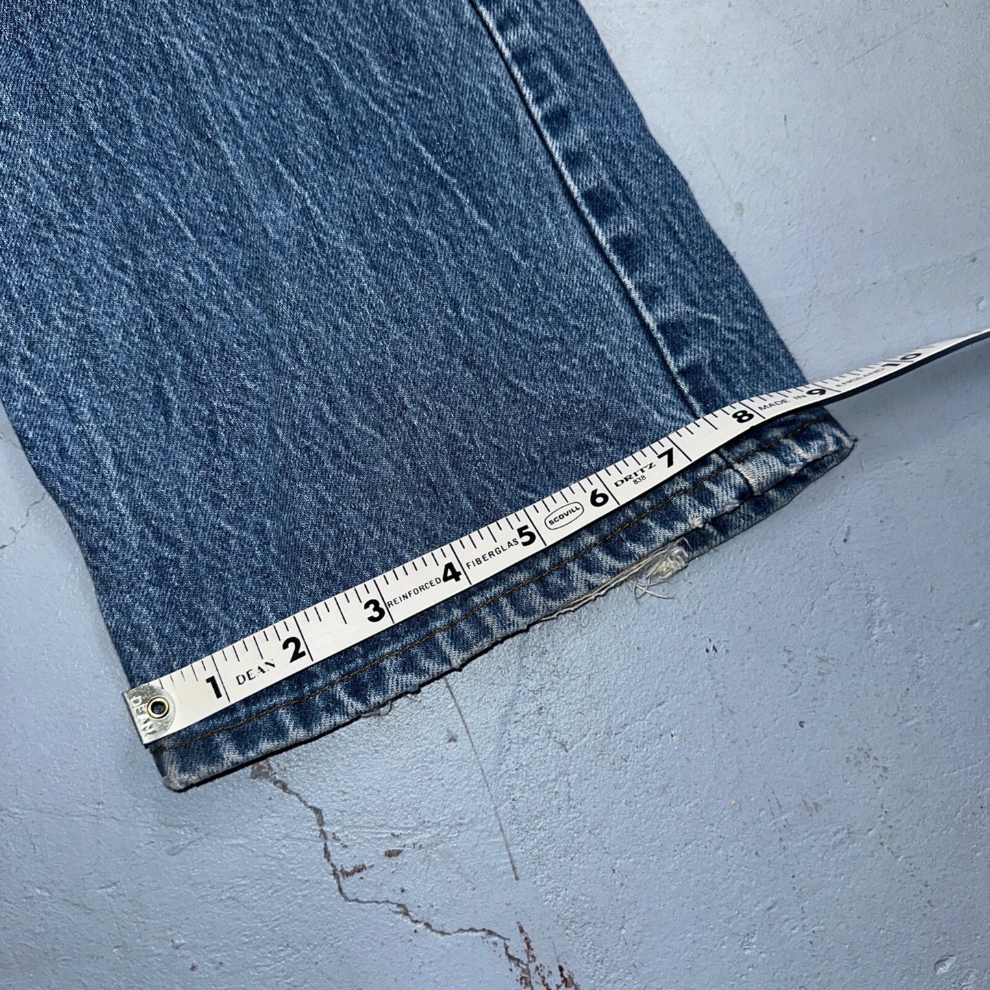 Levis 517 Vintage 80s USA Orange Tab Bootcut Flare Blue Worn Jeans Act 32x30