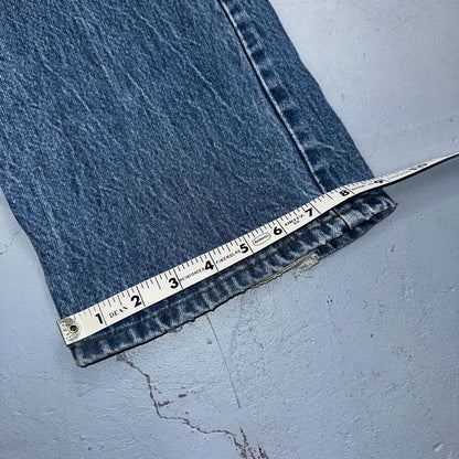 Levis 517 Vintage 80s USA Orange Tab Bootcut Flare Blue Worn Jeans Act 32x30