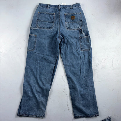 Carhartt B171 B13 DST Carpenter Jeans Relaxed Faded Pants 36x34 Lot of 3