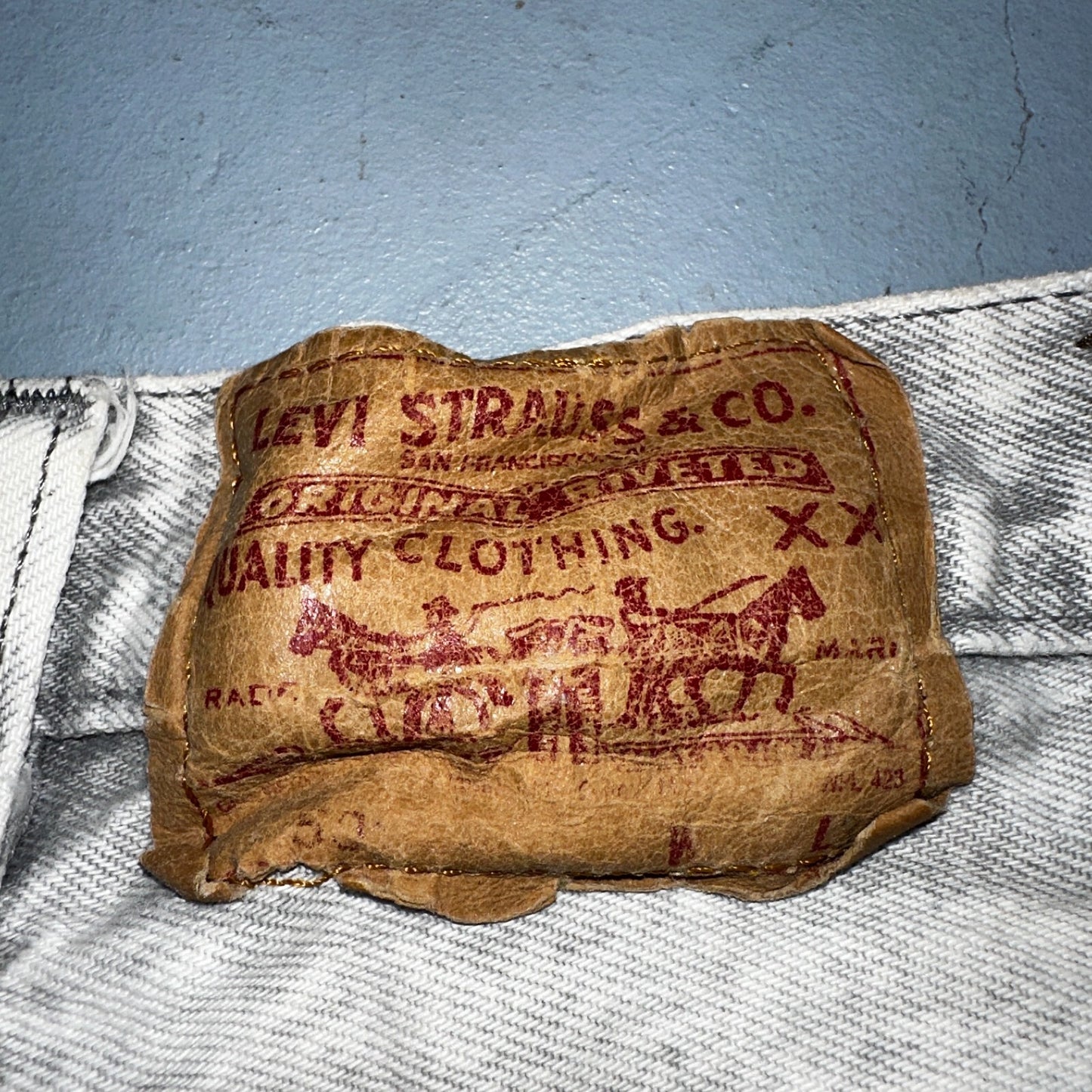 Levis 501 Vintage 80s USA XX Straight Leg Jeans Gray Acid Wash 29x36 Act 28x34