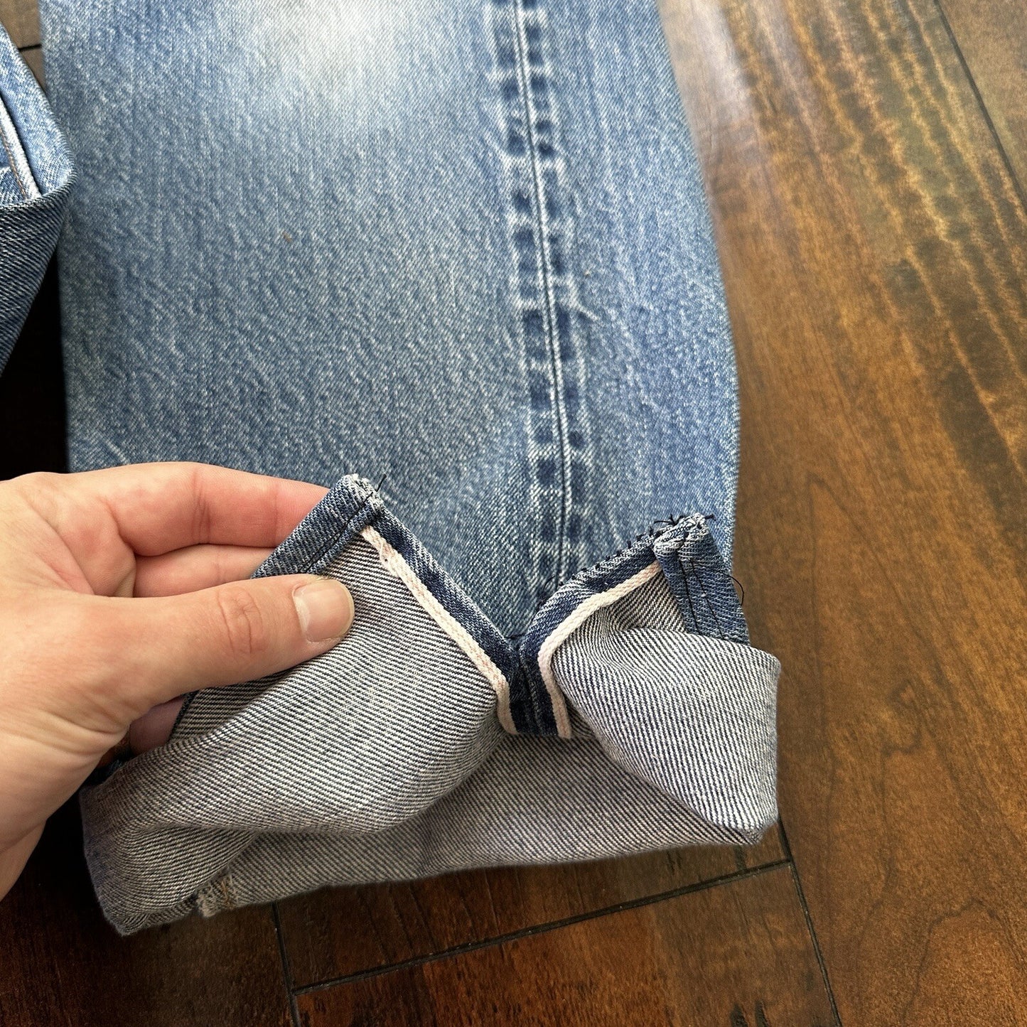 Levis Vintage 80s Redline Selvedge USA 501 XX Jeans 66 70s Light 32x36 Act 29x30