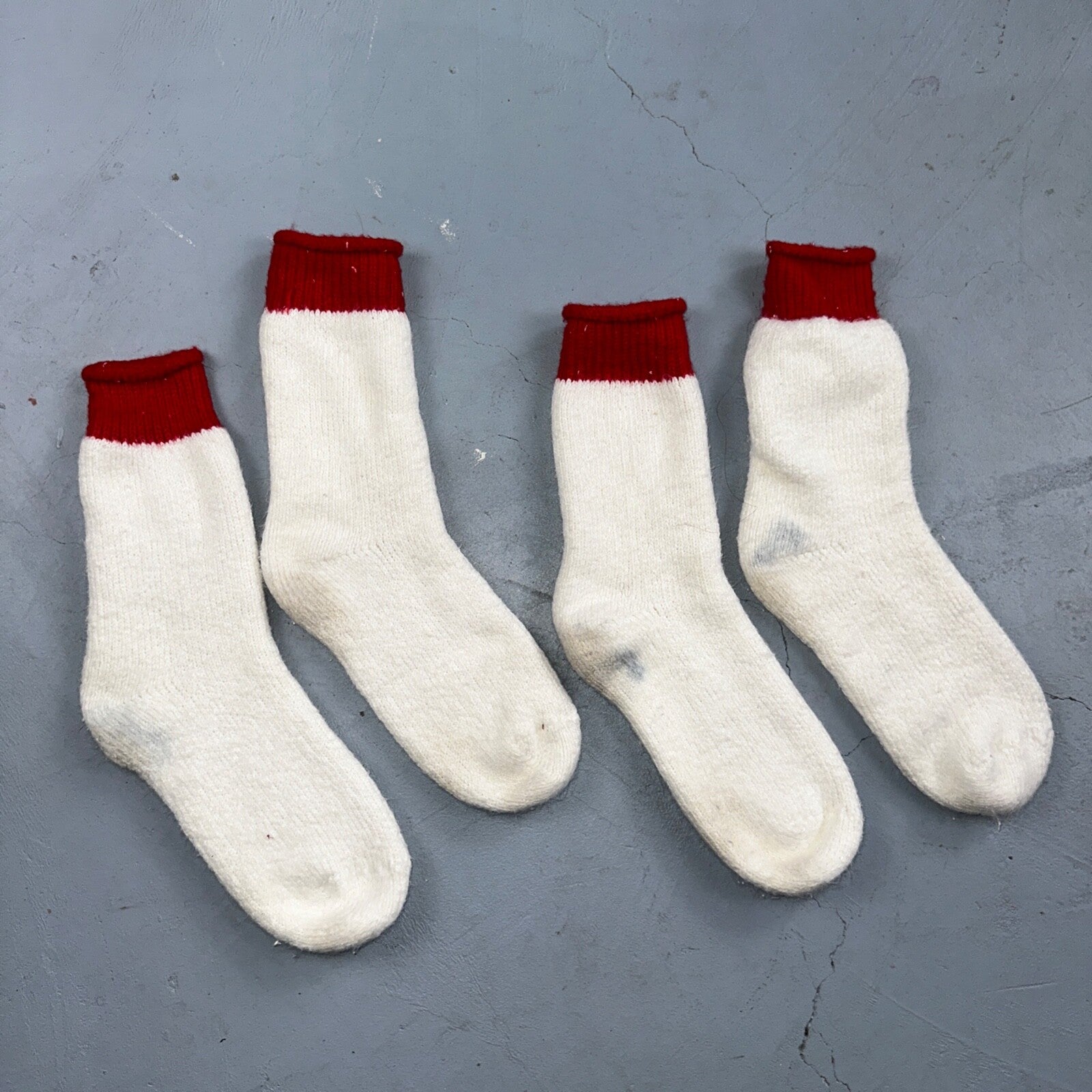 Vtg 40s Lot Wool Blend Hiking Hunting Camping Socks Primitive Christmas Stocking