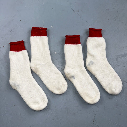 Vtg 40s Lot Wool Blend Hiking Hunting Camping Socks Primitive Christmas Stocking