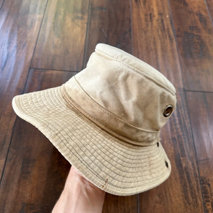 Henschel Canvas Hat Hatquarters USA TAN Mens Western Outdoors Outback Bucket 90s