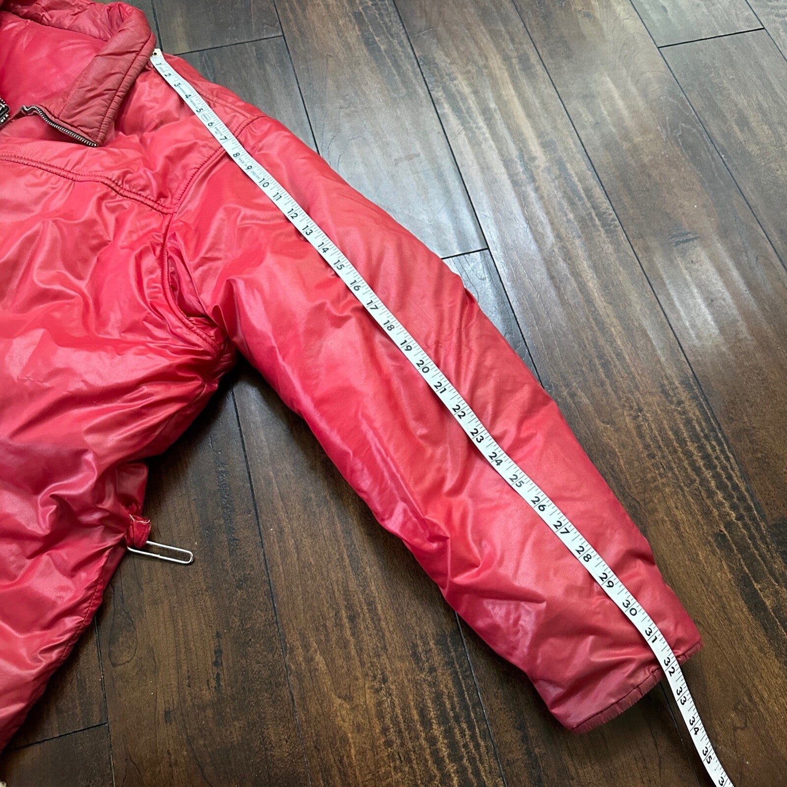 VTG 1960's Roffe Down Filled Ski Jacket Blue XL Mens Parka Red Warm