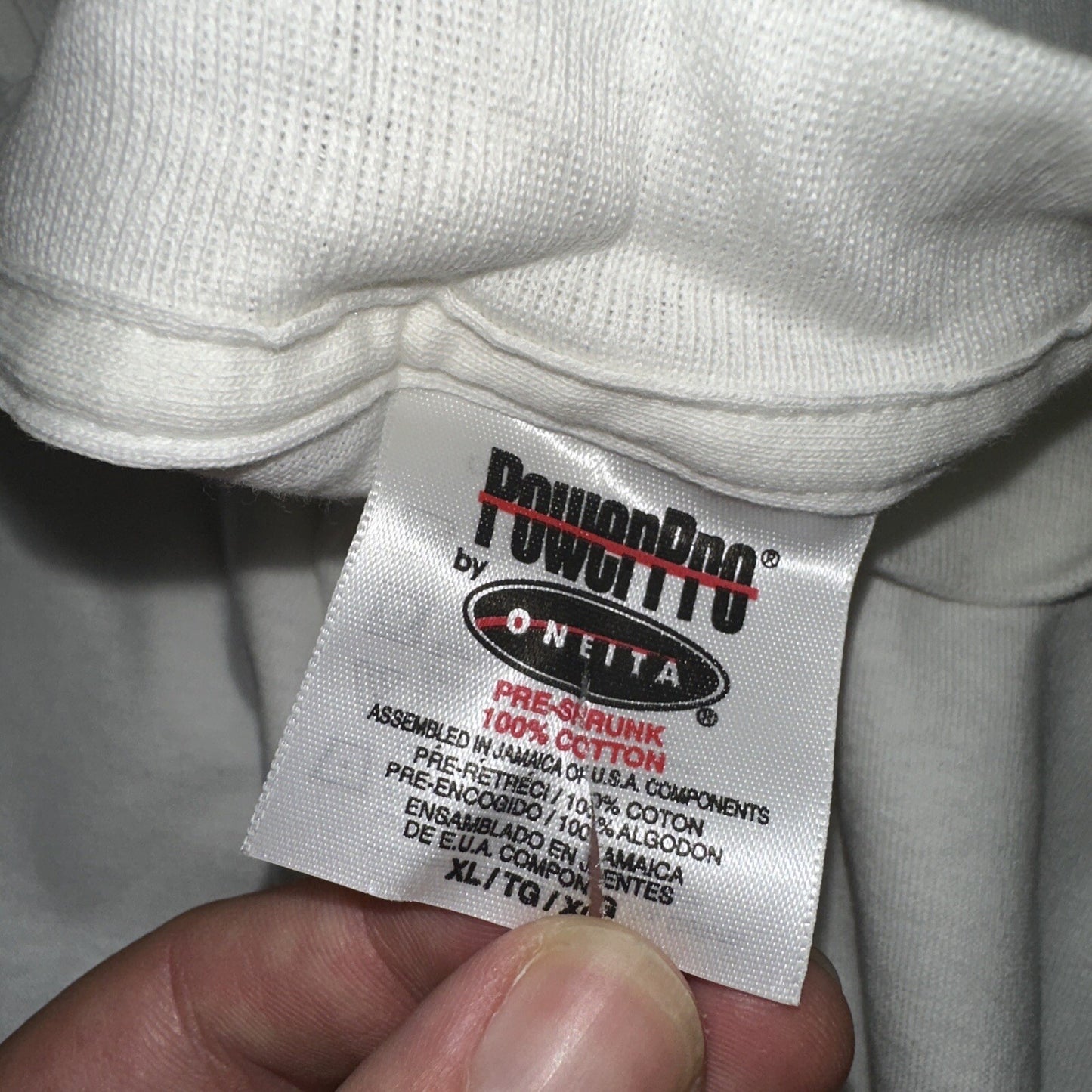 VTG Oneita XL Blank White T Shirt 90s Basic Rap Single Stitch ONE TEE LOT AVAIL