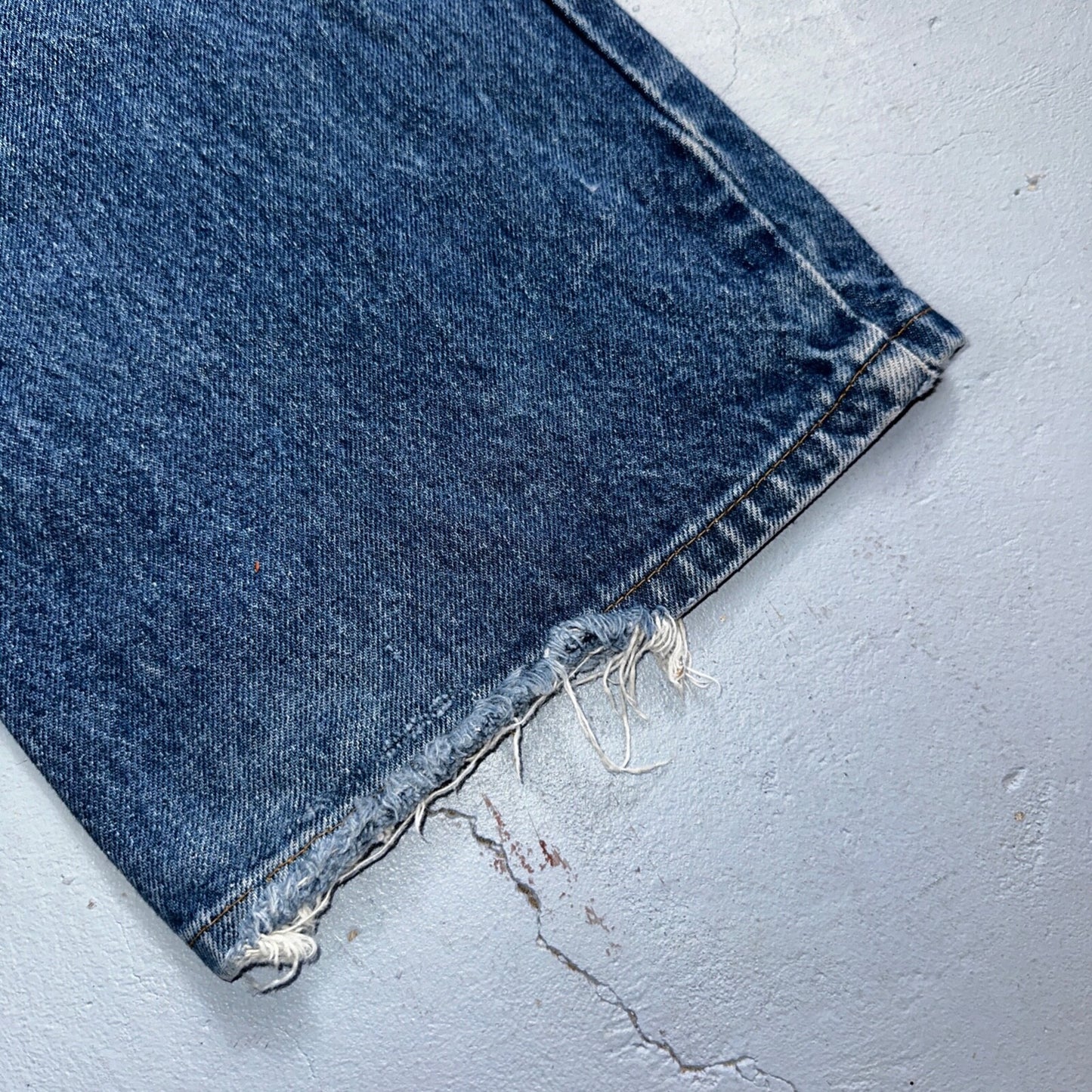 Levis 517 Vintage 80s USA Orange Tab Bootcut Flare Blue Worn Jeans Act 34x29