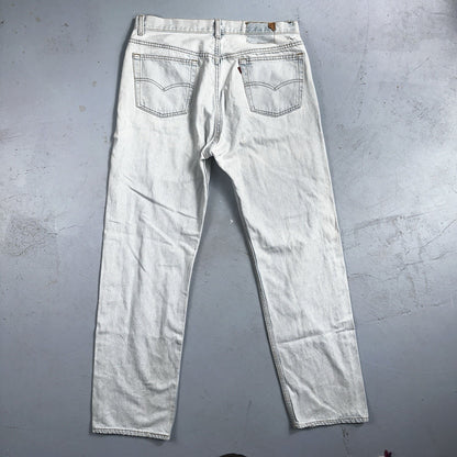 Levis 501 Vintage 90s USA XX Straight Leg Jeans 36x32 Light Wash Act 33x30