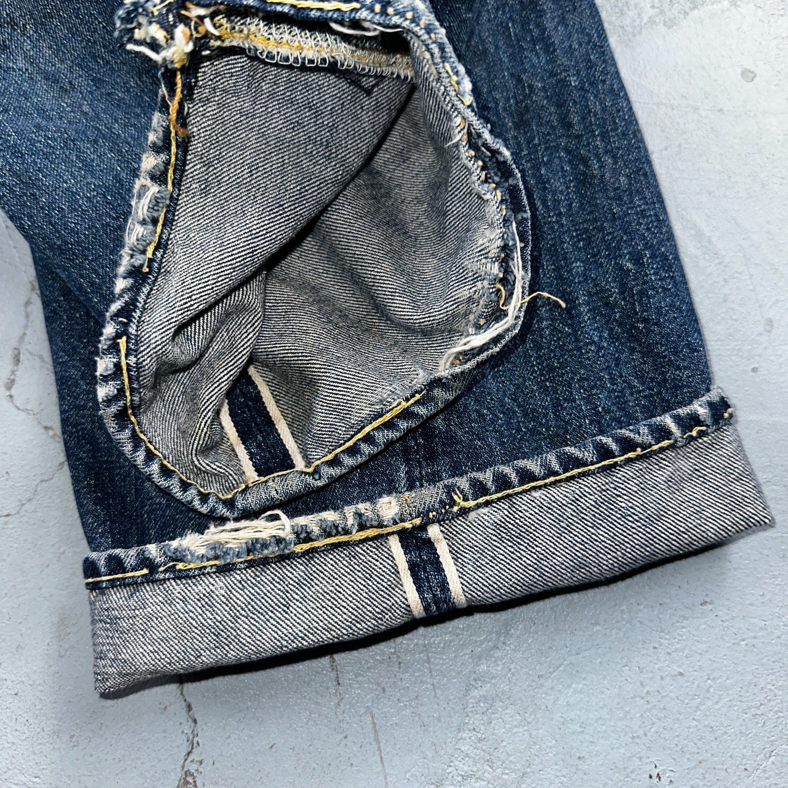 Levis 501 XX Big E Vintage 50s Redline Selvedge USA XX Reworked Jeans 29x29