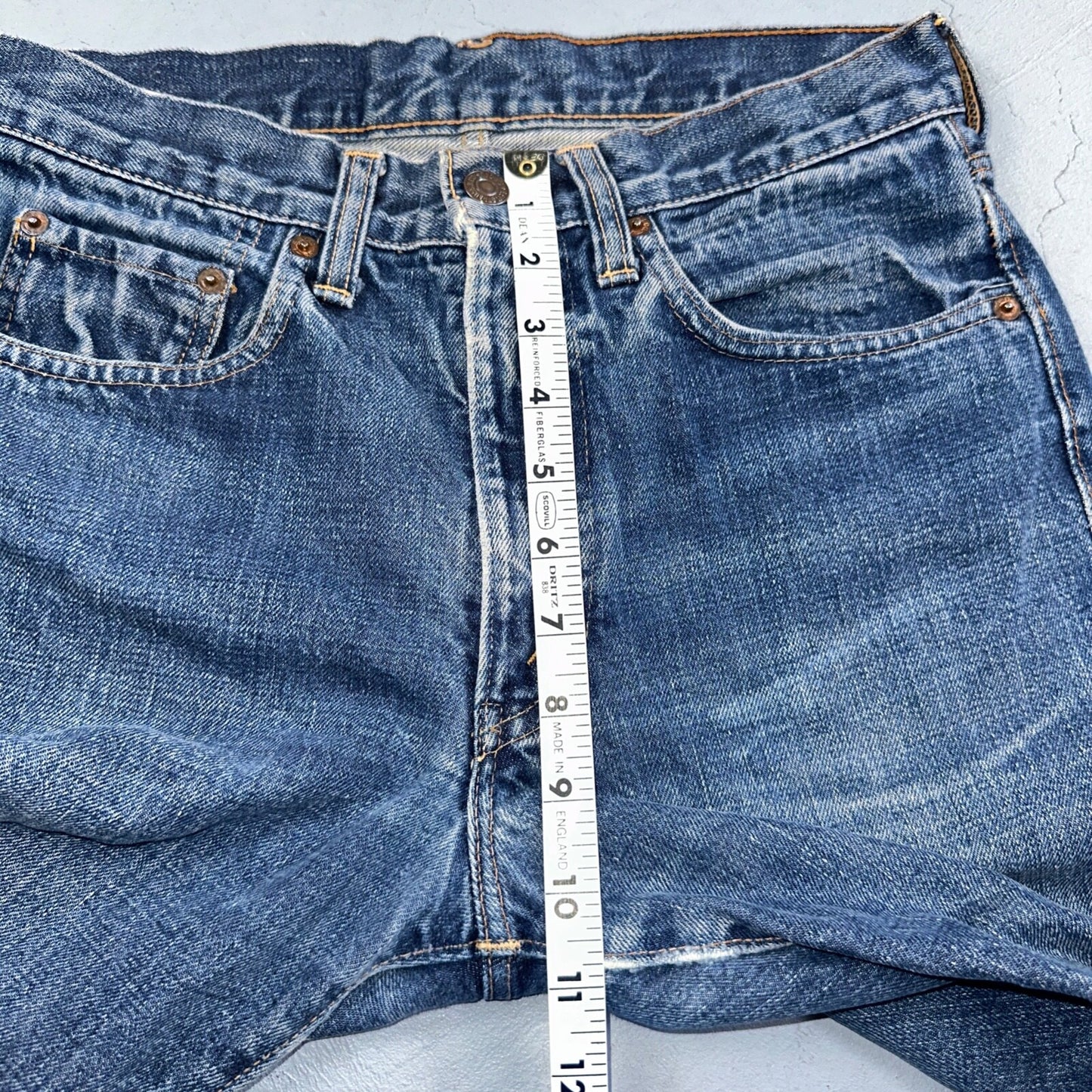 Vintage LEVIS 505 Jeans Big E 1960s Denim 28x28 USA 60s 501 502 Talon Zipper