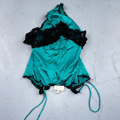 VTG Texsheen Lingerie Slip Dress Sleepwear Sweep Nightgown Lace Teddy Negliee