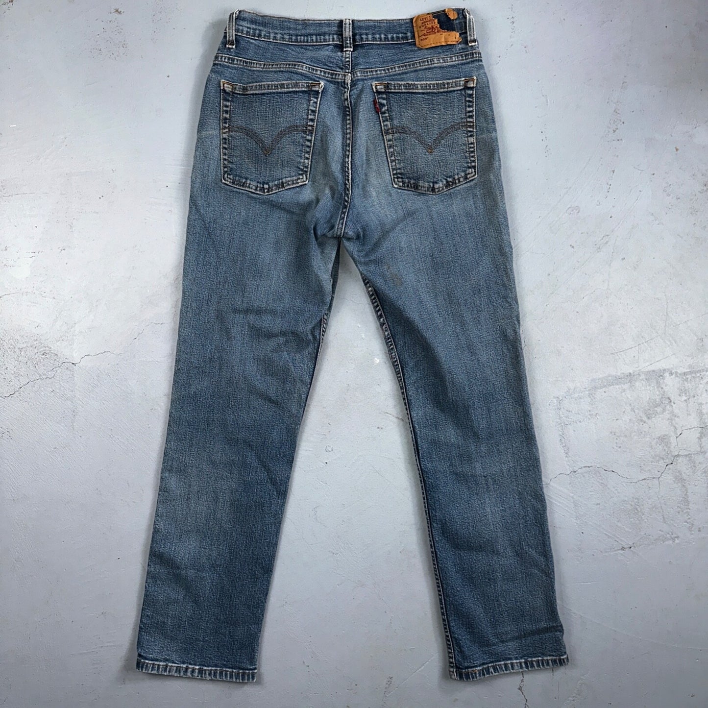 Vintage Levis 505 Straight Leg Jeans Womens 10 S Mis Blue USA 90s Y2K 29x28