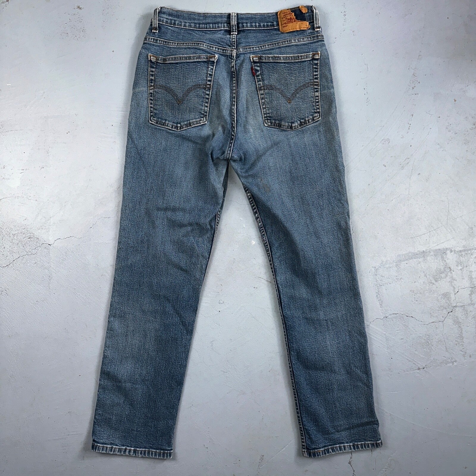 Vintage Levis 505 Straight Leg Jeans Womens 10 S Mis Blue USA 90s Y2K 29x28