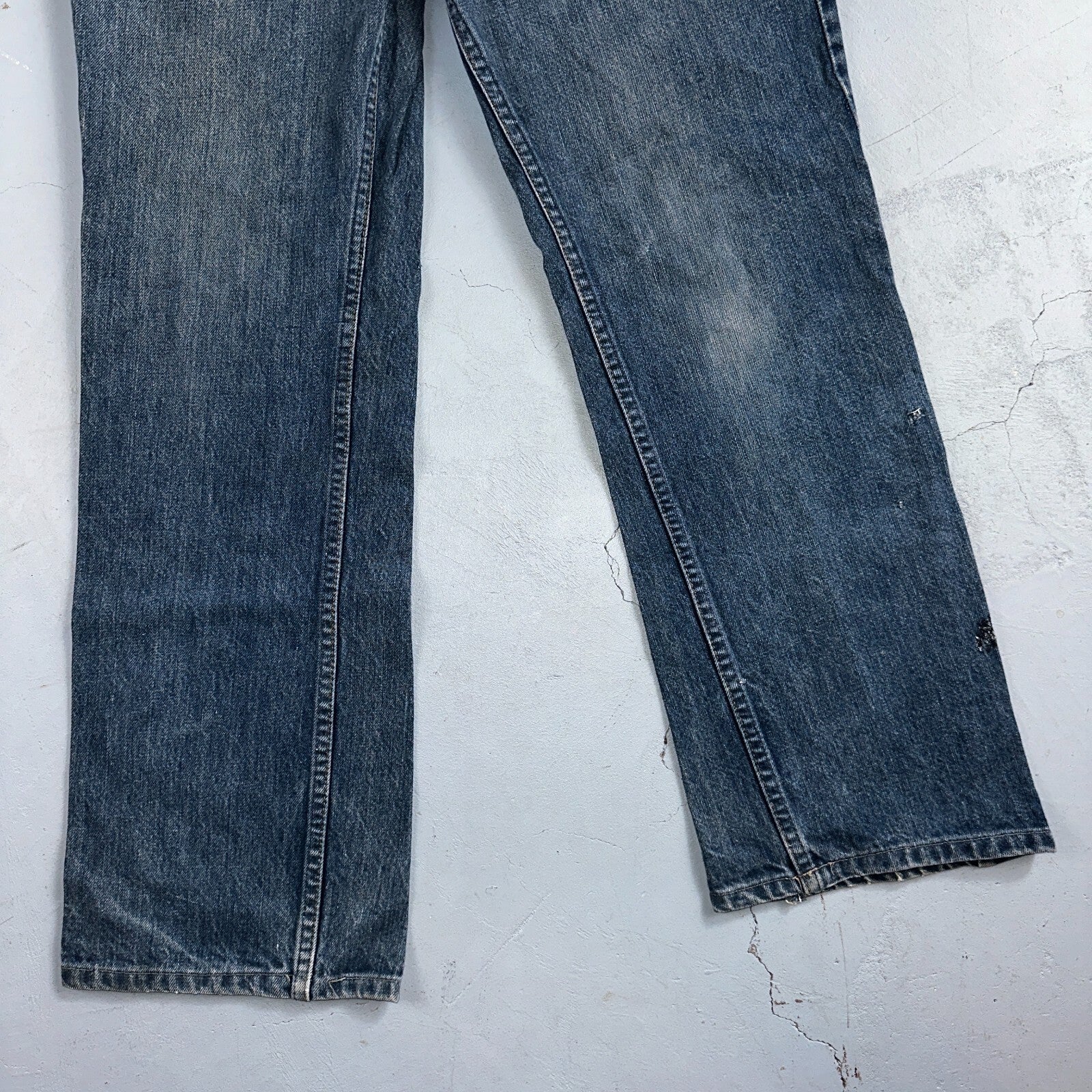 Levis 517 Vintage 80s USA Orange Tab Bootcut Flare Blue Worn Jeans Act 32x26