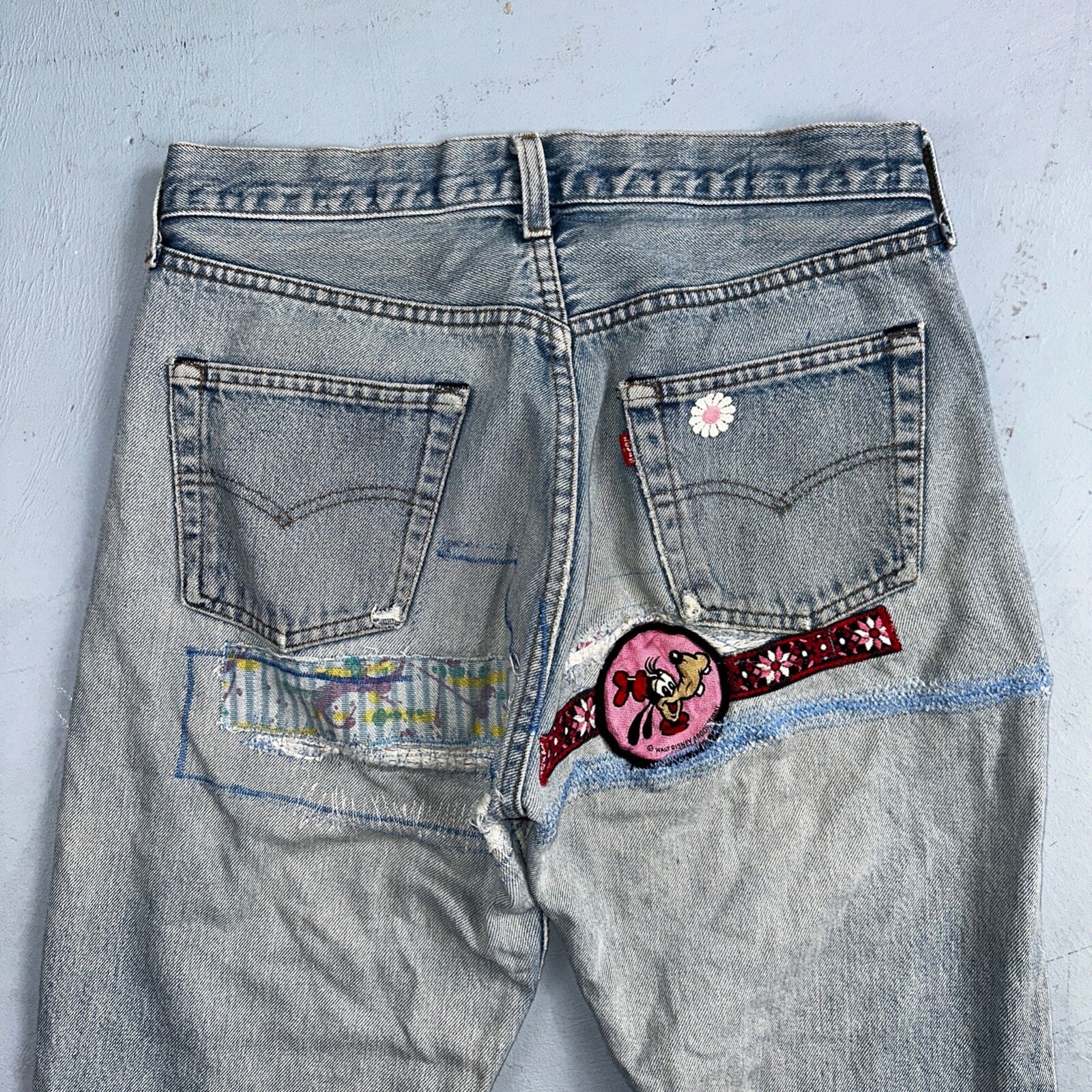 Levis 501 Vintage 80s Redline Selvedge USA XX Jeans Light Wash Skinny Act 29x32