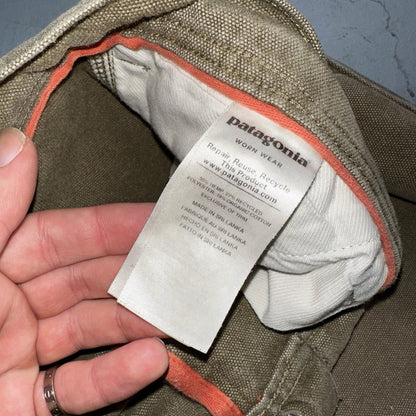 Patagonia Iron Forge Hemp Canvas Double Knee Brown Pants Mens 38 X 31 55296 40