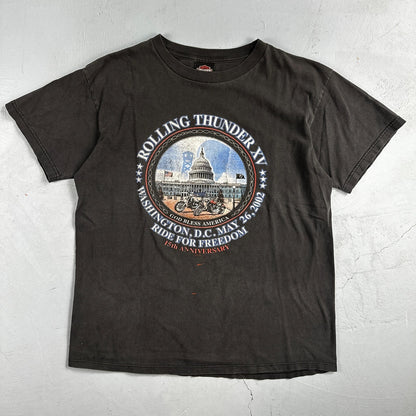 Harley Davidson Washington DC VTG T Shirt Motorcycle Bike Graphic Y2K Ride 3D