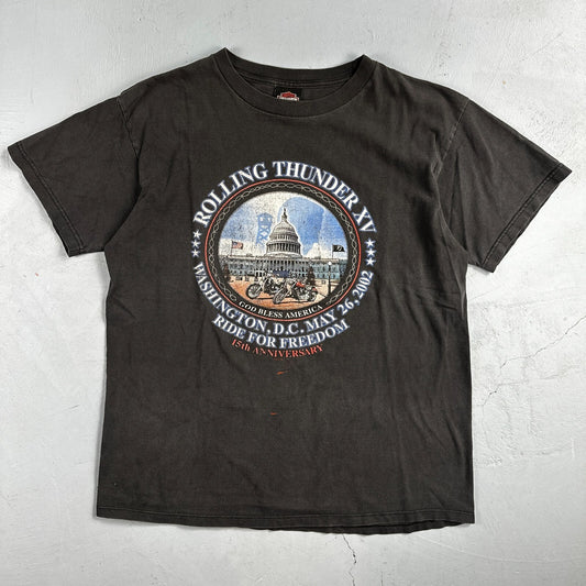 Harley Davidson Washington DC VTG T Shirt Motorcycle Bike Graphic Y2K Ride 3D