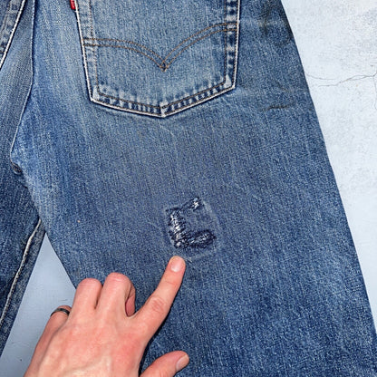 Levis 501 Big E Vintage 60s Redline Selvedge USA XX 1960s Jeans Skinny Act 26x23