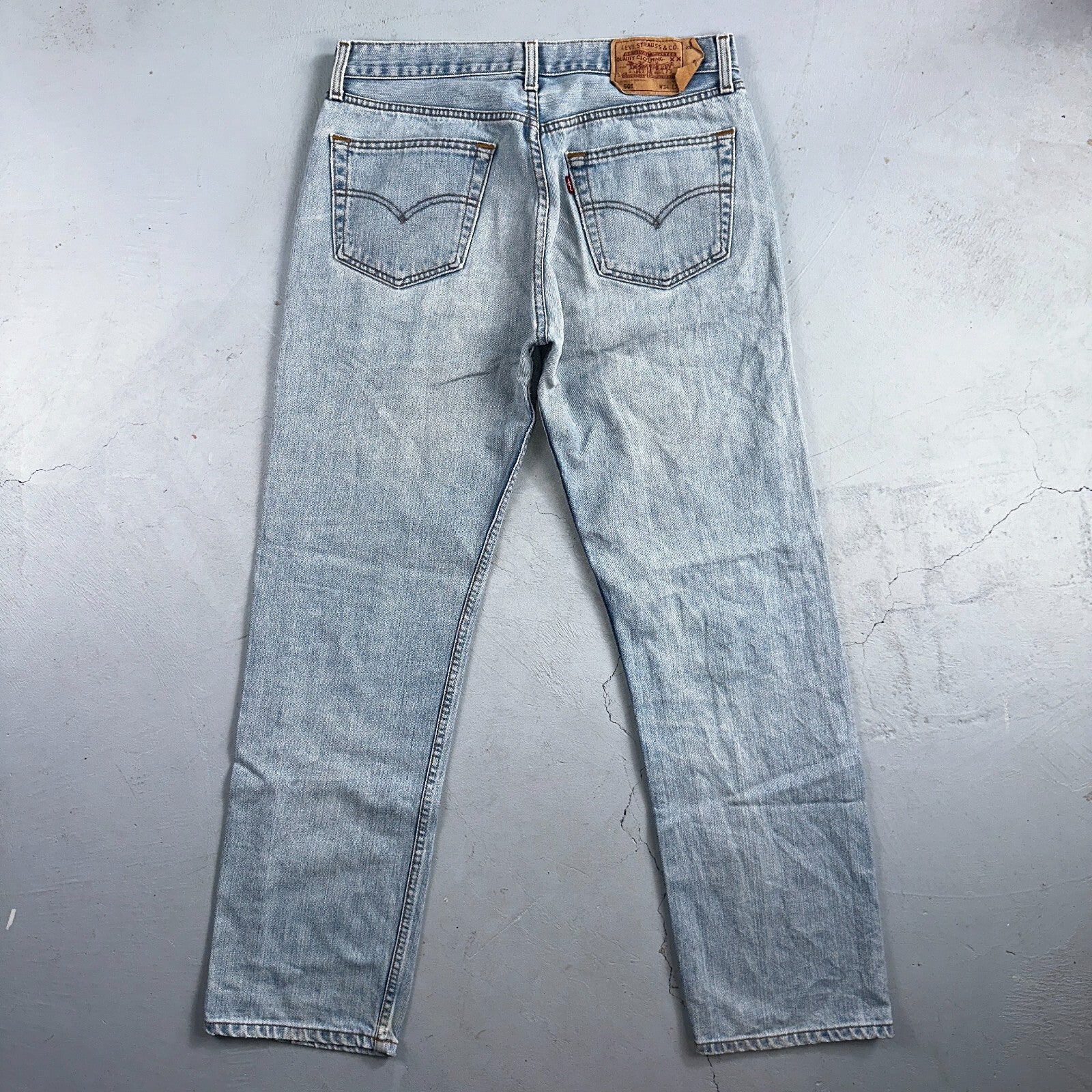 Levis 501 Vintage Y2K XX Straight Leg Jeans Blue Light Wash 34x34 Act 32x31