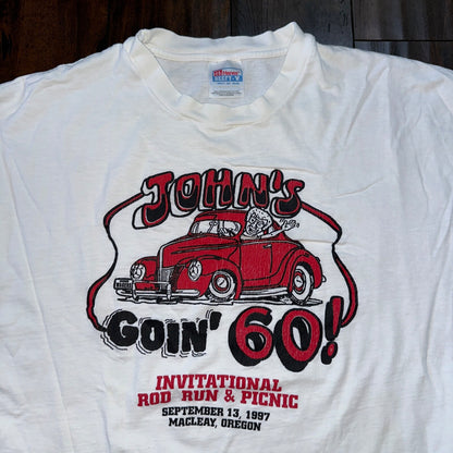 Funny 60 VTG T Shirt Classic Antique Sports Cars America USA Nascar Oregon