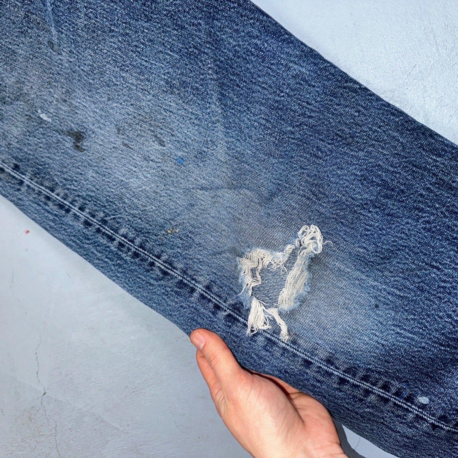 Levis 501 Vintage 90s Mexico Straight Leg Jeans 36x32 Y2K Med Wash Act 34x30