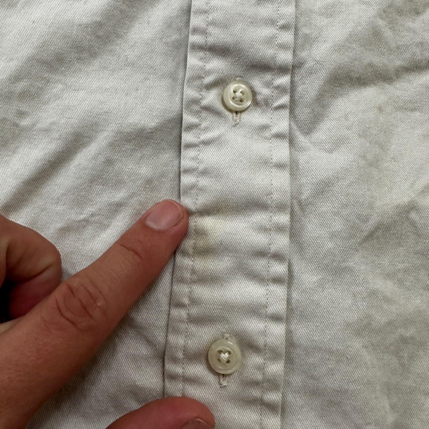 Polo Ralph Lauren Beige Button Down Work Shirt Dress Vtg Up Y2K 90s Western