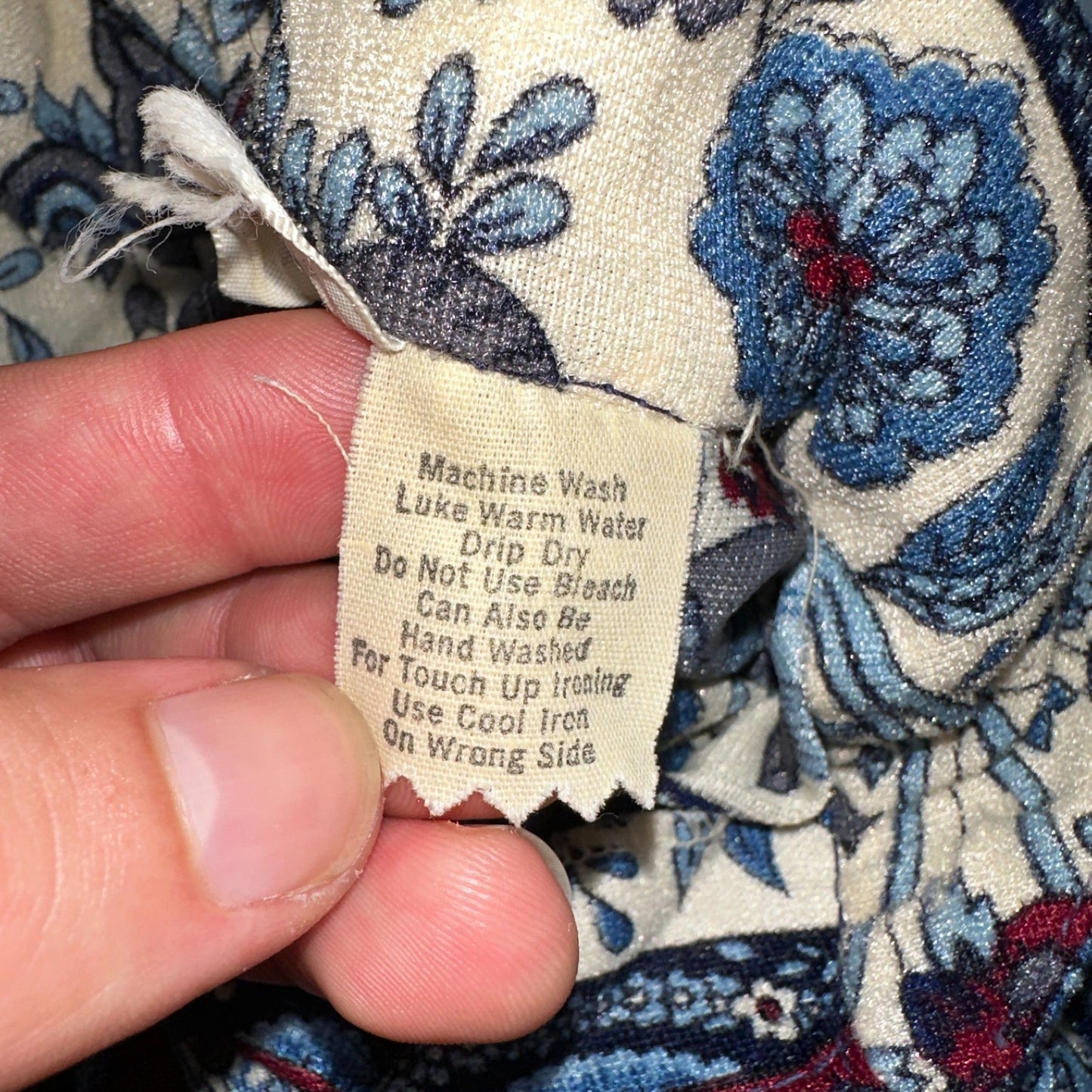 VTG 70s Disco Shirt Men’s Size Small Original 1970s Paisley Floral Rockabilly