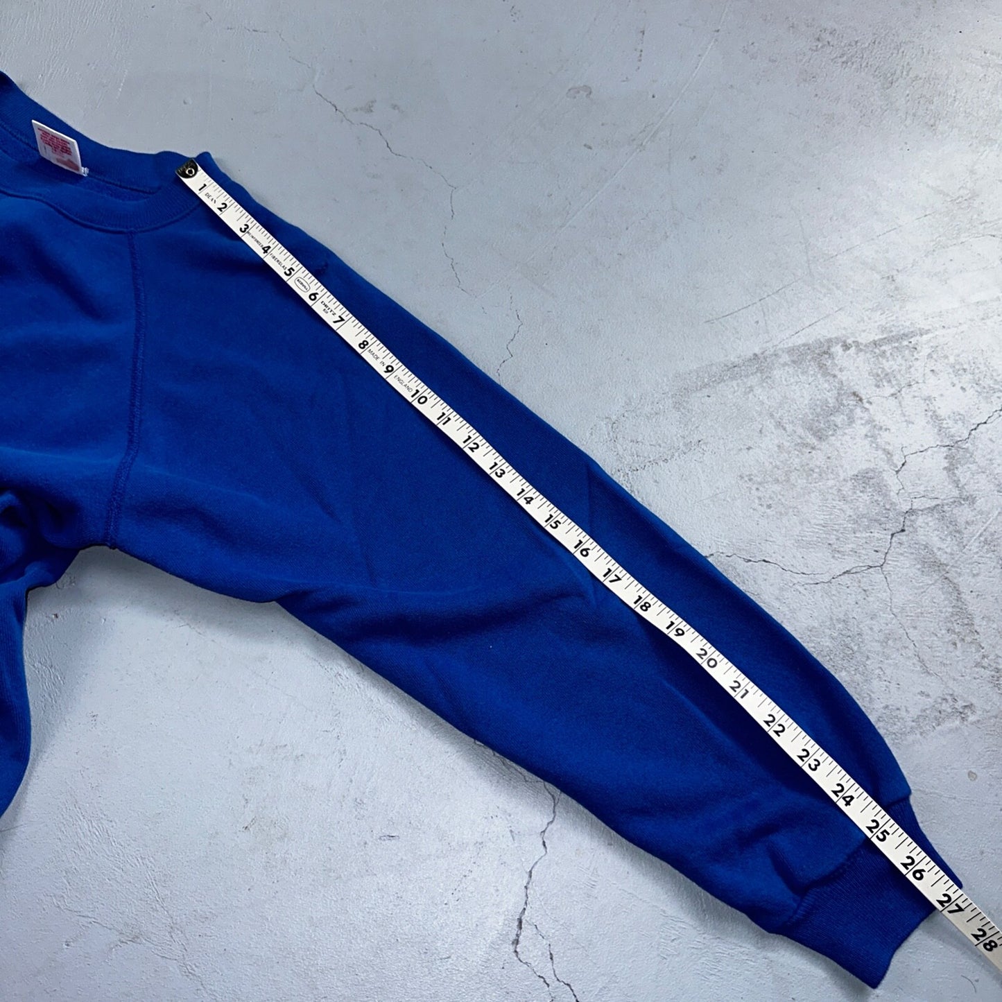 1990s VTG Hanes Sport Blank Sweatshirt XL Blue Made In USA Crewneck Basic