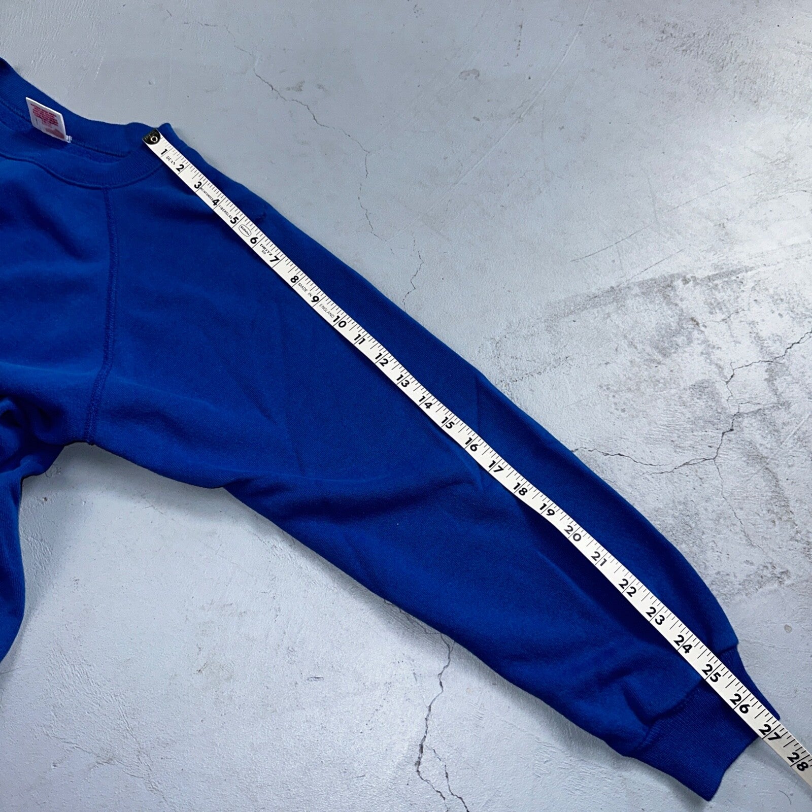 1990s VTG Hanes Sport Blank Sweatshirt XL Blue Made In USA Crewneck Basic