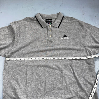 Adidas Gray Polo VTG T Shirt 90s Simple Sport XL Equipment Gym Classy