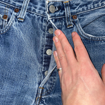 Levis 501 VTG 70s SS Redline Selvedge Jeans XX Med Wash 29x33 Act 26x29