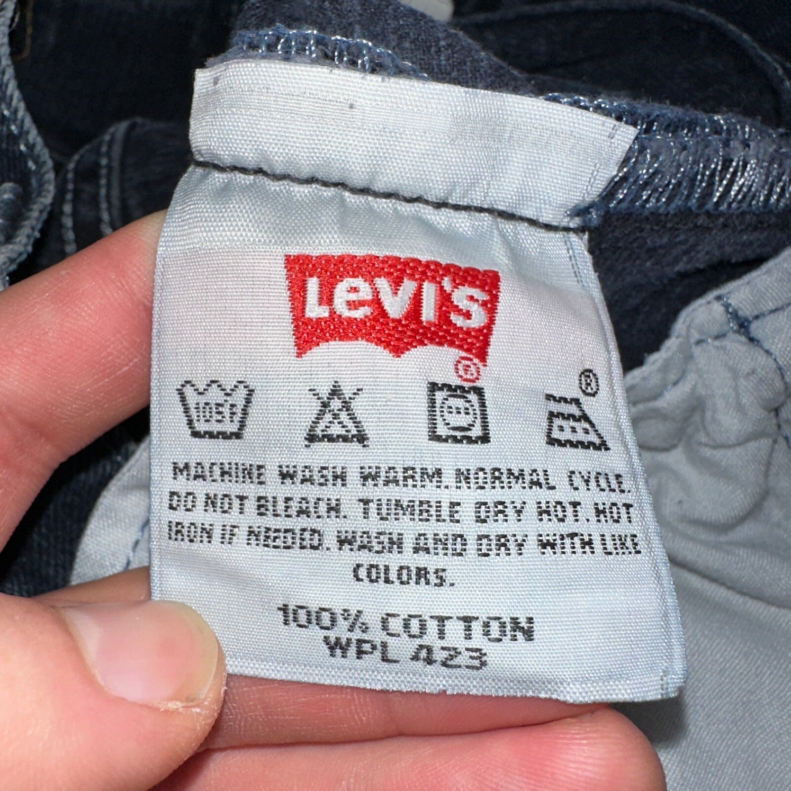 Levis 501 Vintage 90s Mexico Straight Leg Jeans 29x32 Y2K Dark Wash Act 28x31