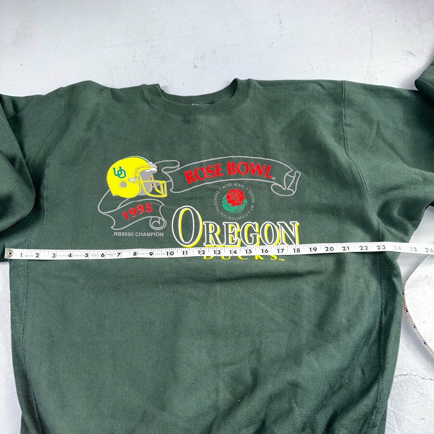 VTG Champion RW 1995 USA XL University of Oregon UO Ducks Rose Bowl Sweatshirt