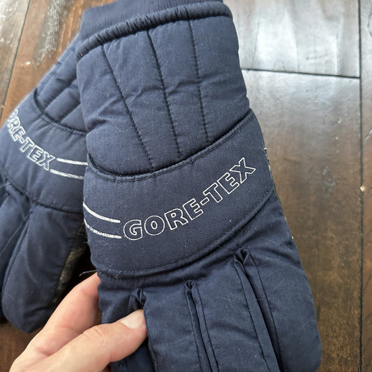 Vintage Gore-Tex Thinsulate Blue Snow Gloves Ski Gear Ladies Size Medium