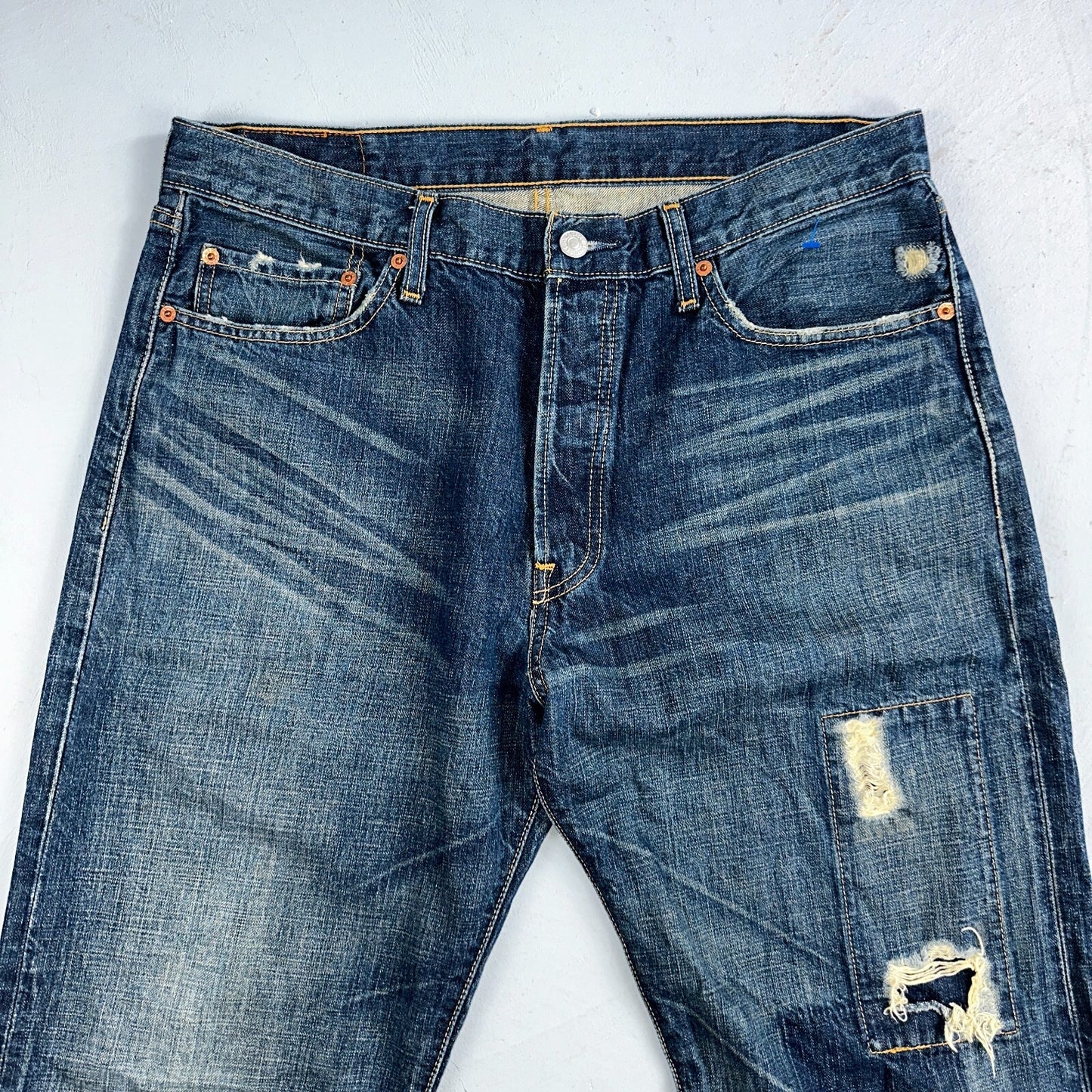 Levis 501 Vintage 90s XX Straight Leg Jeans Y2K Med Wash 34x34 Act 33x34