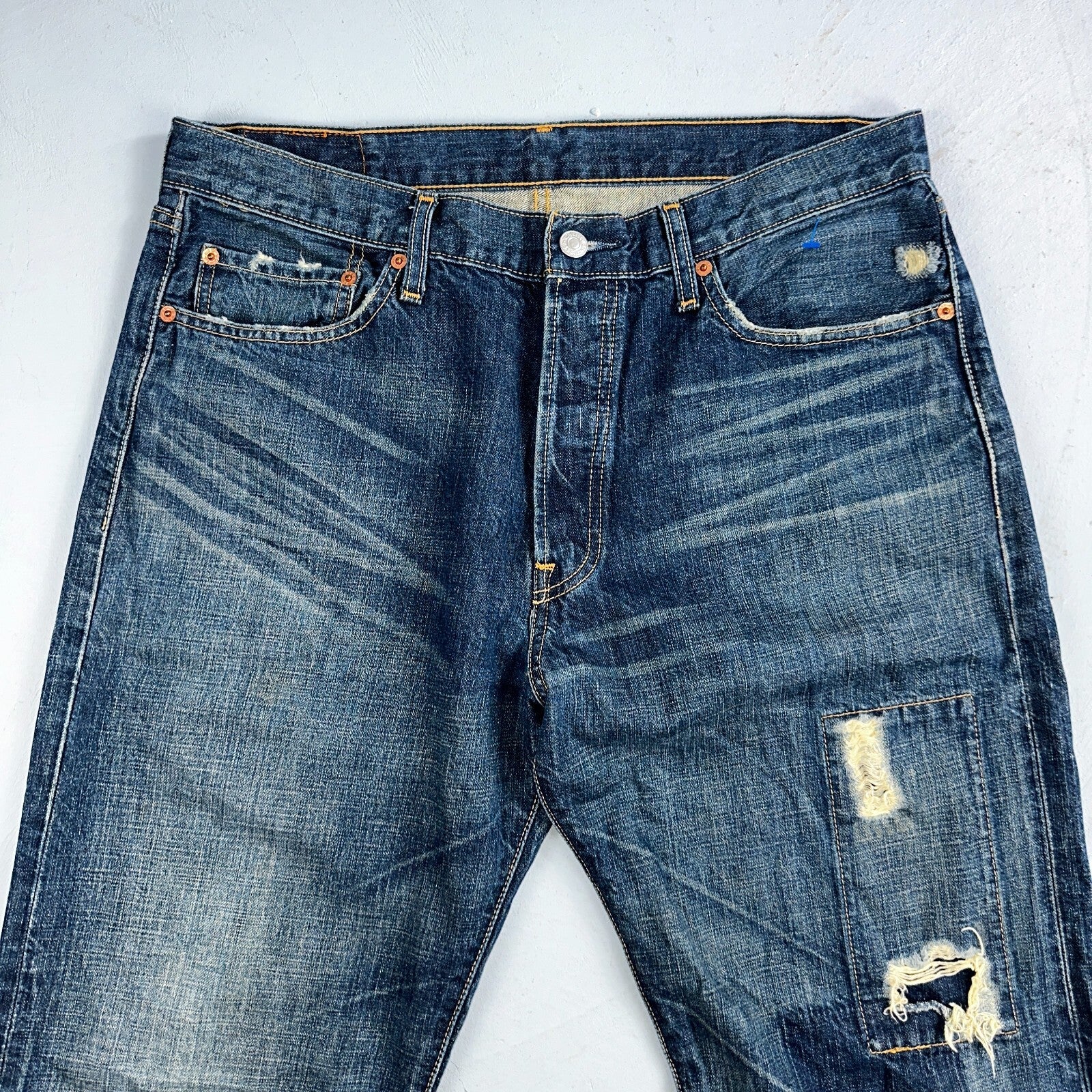 Levis 501 Vintage 90s XX Straight Leg Jeans Y2K Med Wash 34x34 Act 33x34