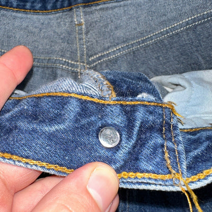 Levis 501 Vintage 90s USA XX Straight Leg Jeans Blue Med Wash 34x34 Act 31x30