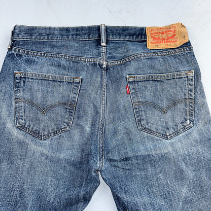 Levis 501 Y2K XX Straight Leg Jeans Blue VTG Med Wash 34x32 Act 33x30