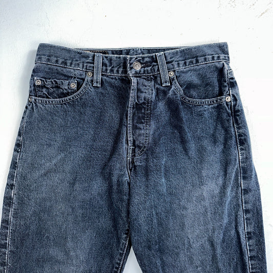 Levis 501 Vintage 90s Mexico Straight Leg Jeans 29x32 Y2K Dark Wash Act 28x31