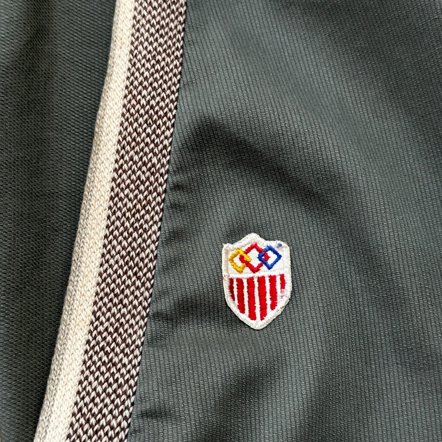 Vintage 60s Sport King Canvas M Montgomery Ward Green Rockabilly Grandpa 1960s