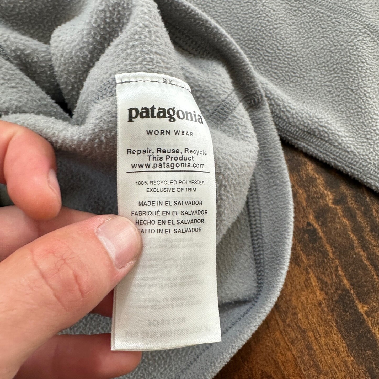 Patagonia Women’s Size M Sweater Fleece Pullover Jacket 1/4 Zip Gray