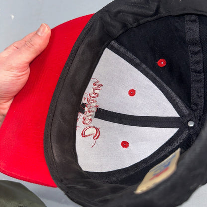 Davison Auto Parts Vintage Trucker Hat Baseball Black Red Basic 90s Harley