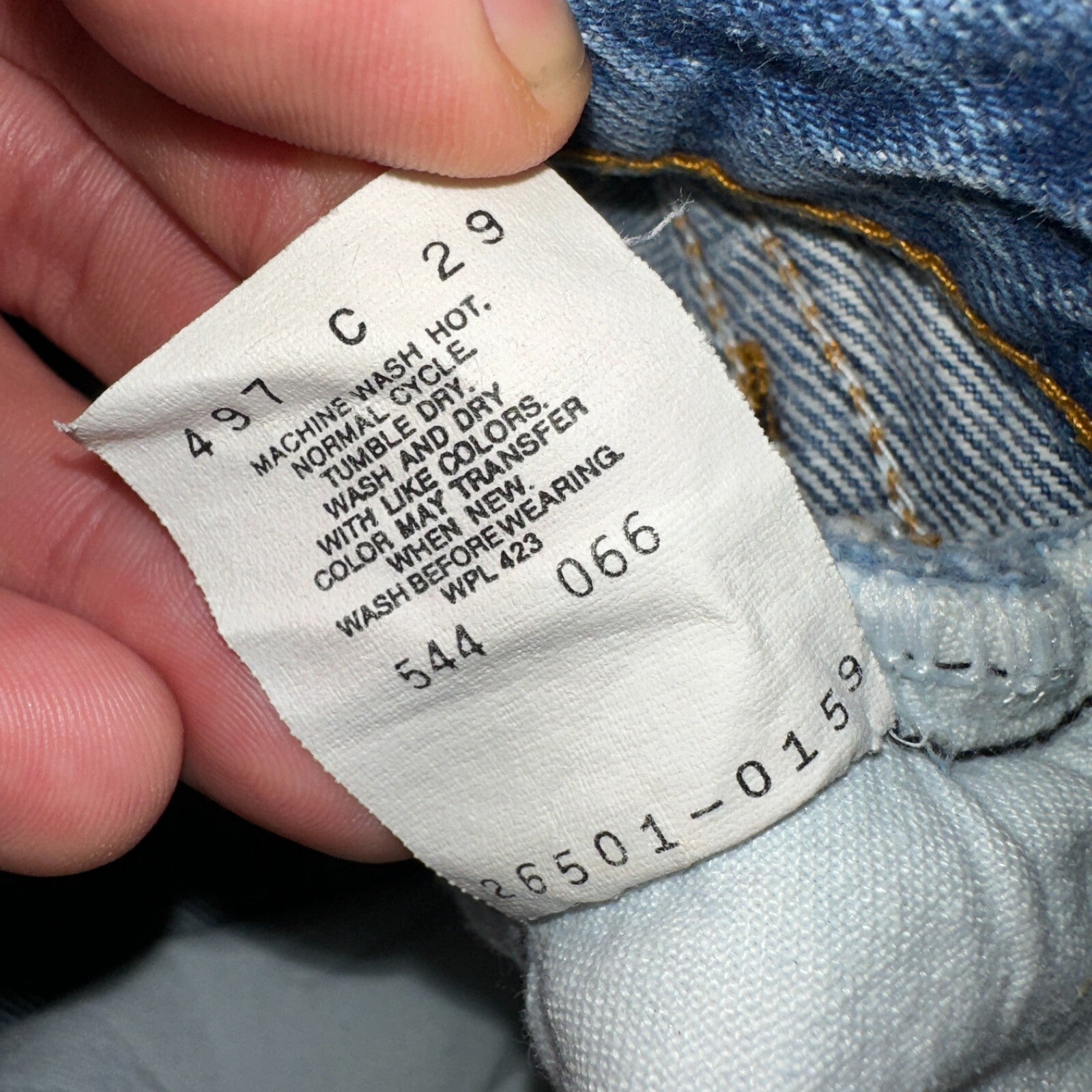 Levis 501 Vintage 80s USA XX Straight Leg Jeans Womens Blue Med Wash Act 22x33