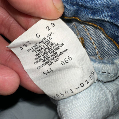 Levis 501 Vintage 80s USA XX Straight Leg Jeans Womens Blue Med Wash Act 22x33