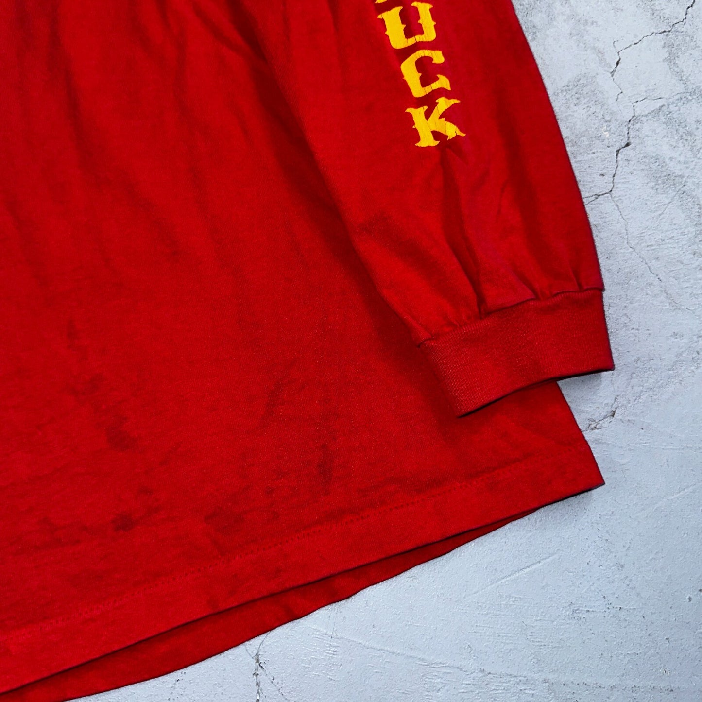 Anvil Dodge Truck 90s USA VTG T Shirt Single Stitch Red Long Sleeve Car Graphic